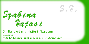 szabina hajosi business card